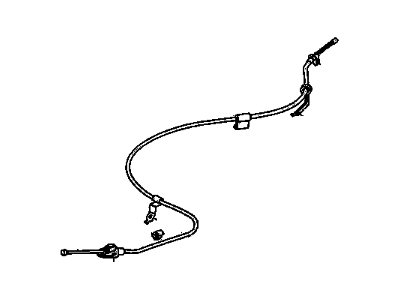 2010 Pontiac Vibe Parking Brake Cable - 19184311