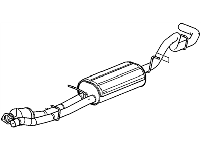 2005 Chevy Silverado 2500 HD Muffler - 15798962