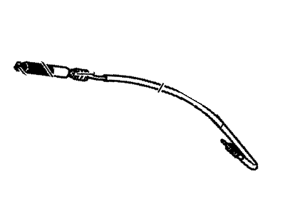 GMC 20802342 CABLE,AUTOMATIC TRANSMISSION RANGE SELECTOR LEVER(AT TRNS)(INCLUDES 2)(LOWER CABLE)