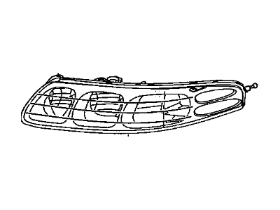 2005 Pontiac Bonneville Headlight - 19245096