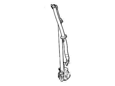 Chevy 19351662 BELT KIT,DRIVER SEAT (RETRACTOR SIDE)(W/PRE-TENSIONER)(INCLUDES 2)(COCOA)