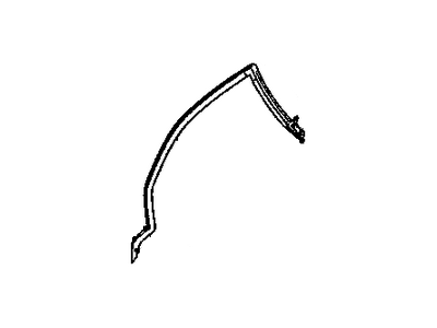 Chevy 10333468 WEATHERSTRIP,FRONT SIDE DOOR WINDOW UPPER FRONT