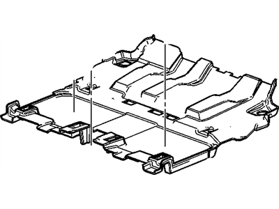 Cadillac 22812795 CARPET,REAR FLOOR PANEL(DUNE)
