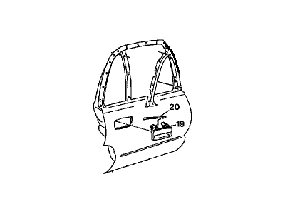 Pontiac 25628912 Door Shell