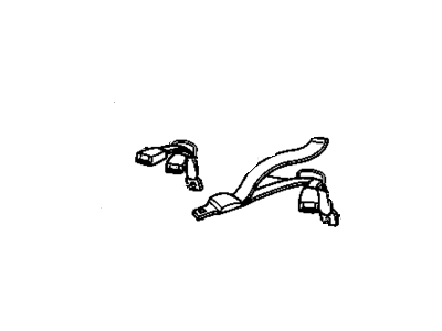 Chevy 12516345 Center Seat Belt