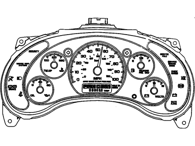 GMC Jimmy Instrument Cluster - 9353745