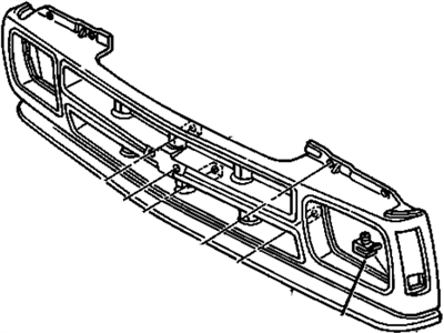 GM 88961509 Grille, Black