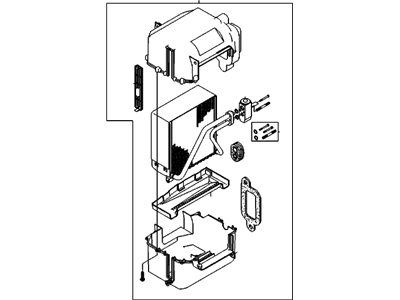 Chevy 96539681 Evaporator Core