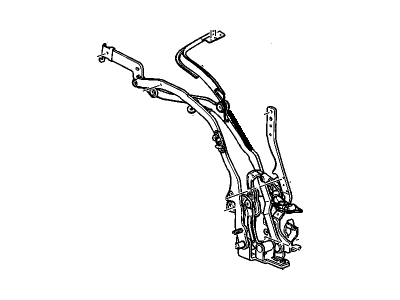 Pontiac 19121187 FRAME,FOLDING TOP SIDE(INCLUDES 31,35,36)(W/O WELDNUT ON TIEBAR)(PLAN-A/B, SERVICEABLE FOR BOTH TOPS)