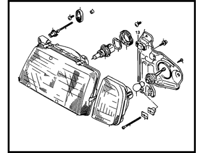 Chevy 30020198 Headlamp Assembly