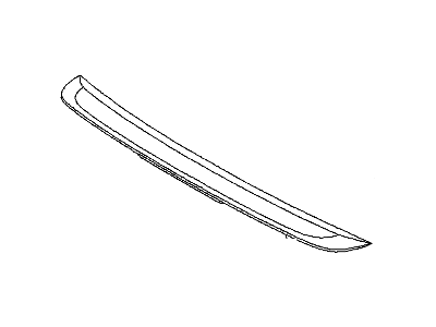 Pontiac 96814938 SPOILER,REAR END(SMALL,3 HOLE)