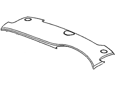 Cadillac 25696517 PAD,INSTRUMENT PANEL UPPER TRIM(INCLUDES 2-4,10)(BLACK)