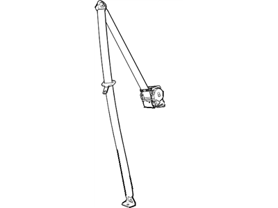 Cadillac 19303022 BELT KIT,3RD ROW SEAT (RETRACTOR SIDE)(INCLUDES 2,6)