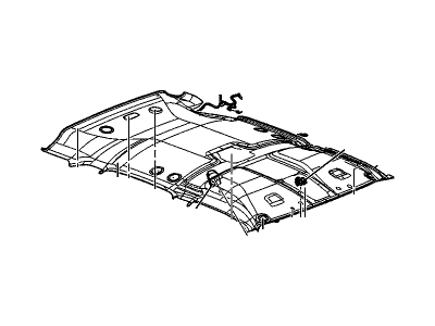 GM 15114787 Panel, Roof Trim(Interior), Front