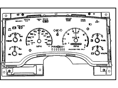 GMC Jimmy Instrument Cluster - 16241645