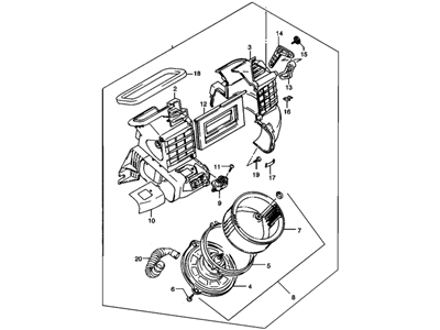 Chevy Tracker Blower Motor - 30016734