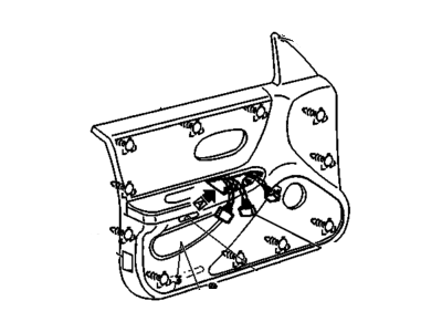 GM 10282024 Door Trim Panel, Front Driver Side