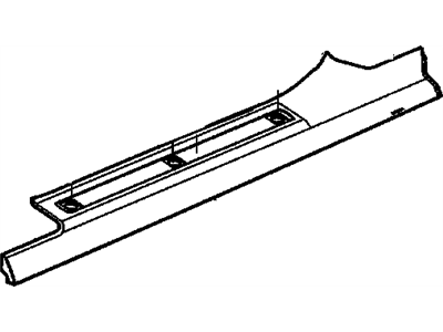 Pontiac 92268541 PLATE,REAR SIDE DOOR SILL TRIM