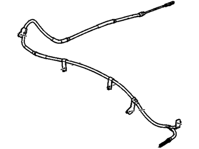 Chevy Equinox Parking Brake Cable - 23452982