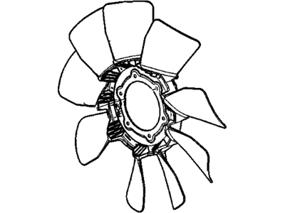 Chevy 15228374 BLADE,FAN(6-BOLTS BLADE)