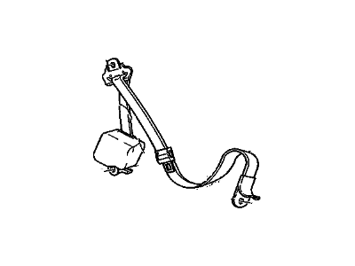 GMC 12470271 Seat Belt Assembly
