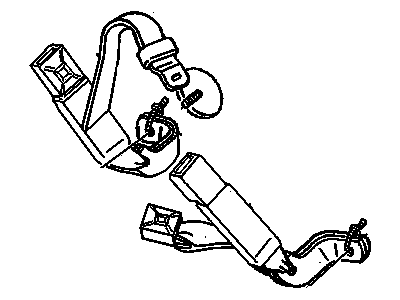 1999 Cadillac DeVille Seat Belt - 12530861