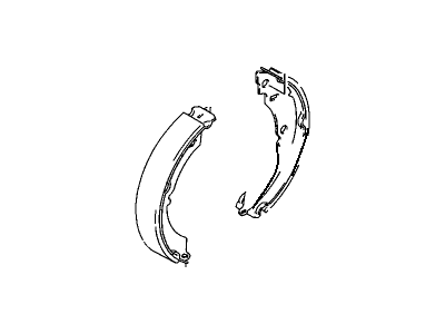 1998 Chevy Metro Brake Shoe - 91173563