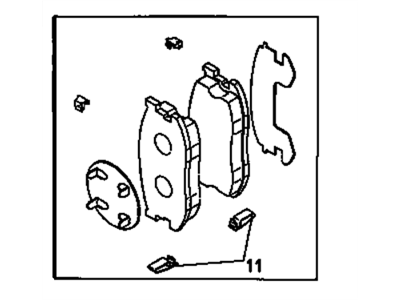 1986 Chevy Spectrum Brake Pad - 94449206