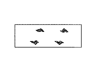 GM 19205154 Retainer Kit, Brake Shoe Anchor, Front