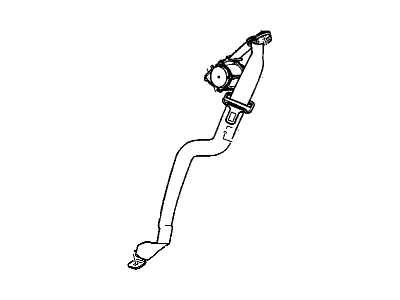 GM 19208828 Lap & Shoulder Belt, Rear