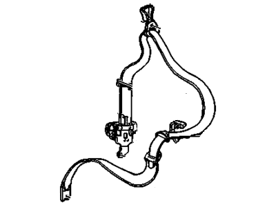 Pontiac 12455713 Belt & Retractor