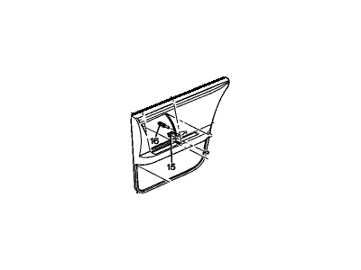 Cadillac 25663241 Door Trim Panel