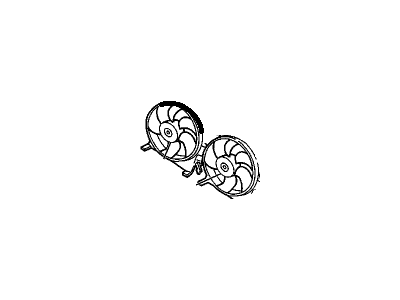 Cadillac Catera A/C Condenser Fan - 9157173