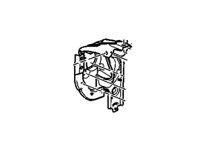 Chevy 25863989 BRACKET,BRAKE & ACCELERATOR PEDAL(INCLUDES 5,7)(LOWER PLENUM PANEL)(4.634)