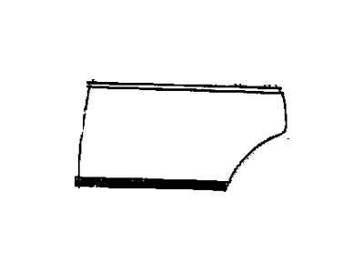 1987 Chevy El Camino Door Moldings - 1155769