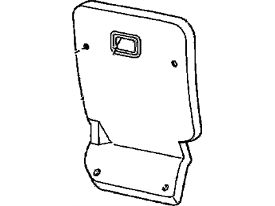 Chevy 14058161 PANEL,REAR SEAT CUSHION TRIM(CHARCOAL)(PAINT TO MATCH)