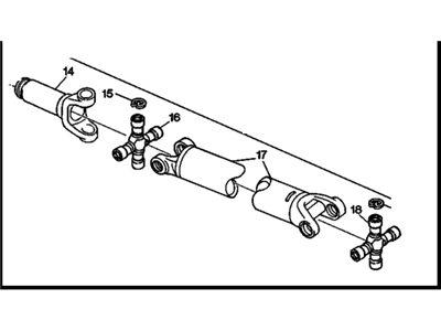 GM 15622423 Shaft, Propeller, Rear