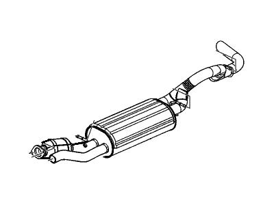 GMC Yukon XL 2500 Muffler - 88983205