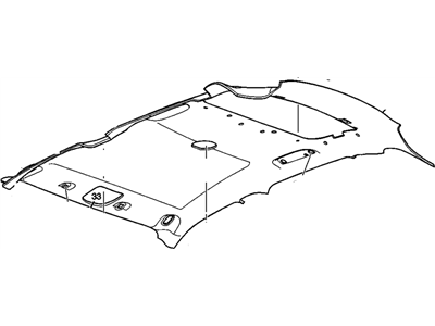 GM 22697426 Panel, Roof Headlining, Gray
