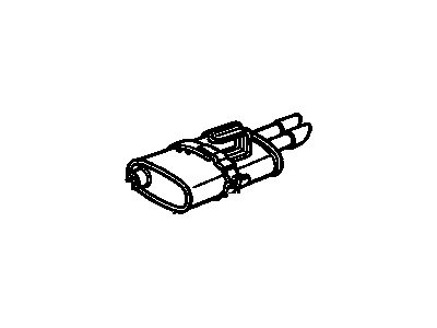 Pontiac Sunbird Muffler - 22583547