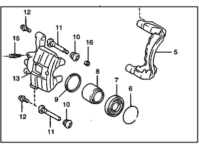 1999 Chevy Prizm Brake Calipers - 94857012