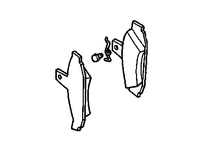 1986 Chevy Corvette Brake Pad - 14091367
