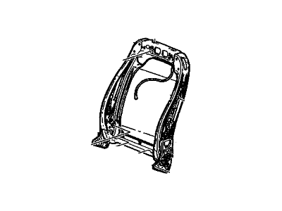 Chevy 13578619 FRAME,DRIVER SEAT BACK(INCLUDES 16,17,20,21)(POWER)(W/O MEMORY)