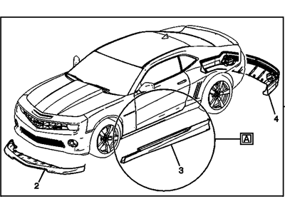 Chevy 22745045 Ground Effects