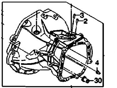 Pontiac 96960462 CASE,TRANS(11 HOLE)(INCLUDES 2-4,30)