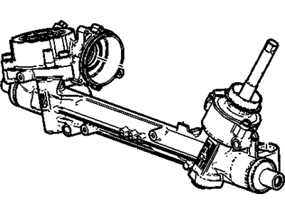 Buick 19417562 GEAR,ELECTRIC DUAL PINION RACK & PINION STEERING(CODE AUF)(SEE GROUP 06 "STEERING GEAR ASM" FOR DETAILED ILLUSTRATED VIEW)(REMANUFACTURED-NOT FOR SALE WHERE IMPORTS ARE RESTRICTED)