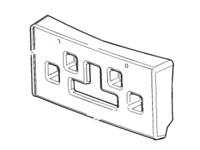 GM 95393401 Attachment Kit, License Plate
