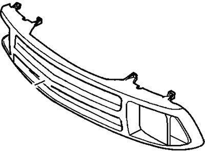 Chevy 12471706 GRILLE,FRONT(PAINT TO MATCH)(LESS NUTS & EMBLEM)
