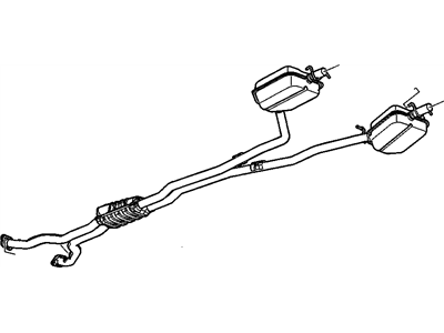 Cadillac SRX Muffler - 25797844