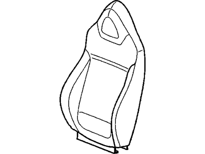Saturn 25967116 COVER,DRIVER SEAT BACK(CASHMERE)(W/CLOTH SIDE BOLSTERS)(FOR 1ST DESIGN SEE 15942855)